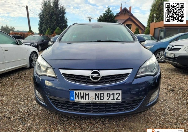 Opel Astra cena 27900 przebieg: 240000, rok produkcji 2011 z Kąty Wrocławskie małe 529